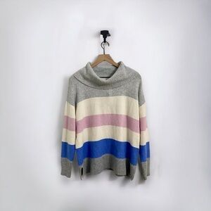 Rachel Zoe Oversized Striped Turtleneck Sweater, Women's Size Small